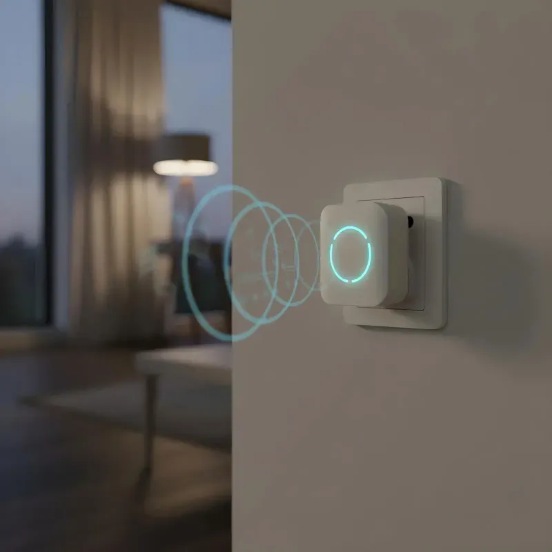 Casa si Gradina - Electrice - Accesorii electrice - Sonerii electrice - Sonerie fara fir Kinetic fara baterii 2 butoane IP44 exterior alb delight 55332WH-2 - Infinity.ro