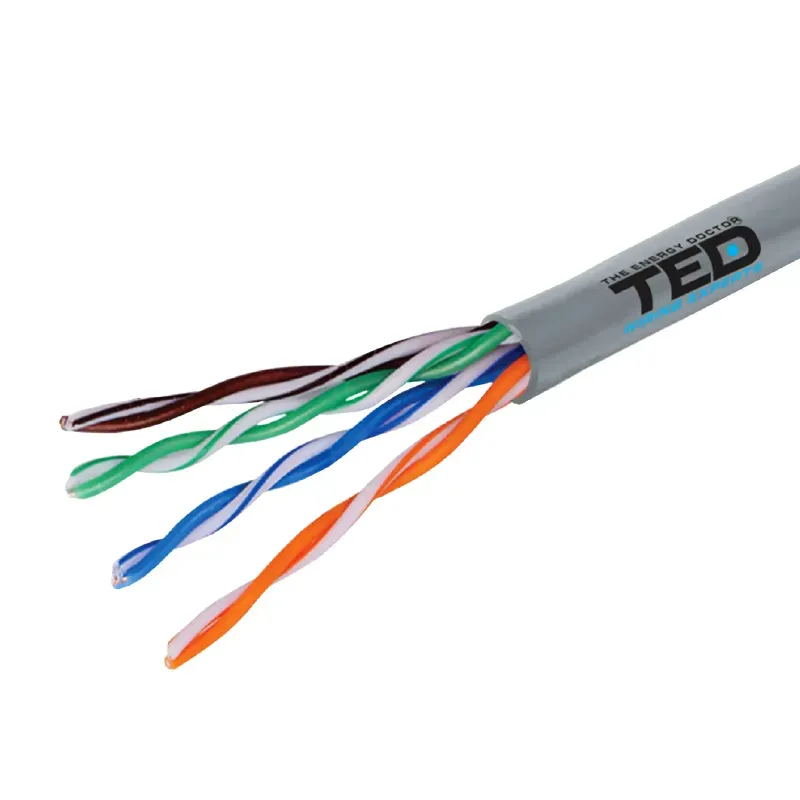 PC, gaming si accesorii - Retelistica - Cabluri si accesorii - Cablu TED Wire Expert UTP Cat5e cupru integral 10m TED002495-1 - Infinity.ro