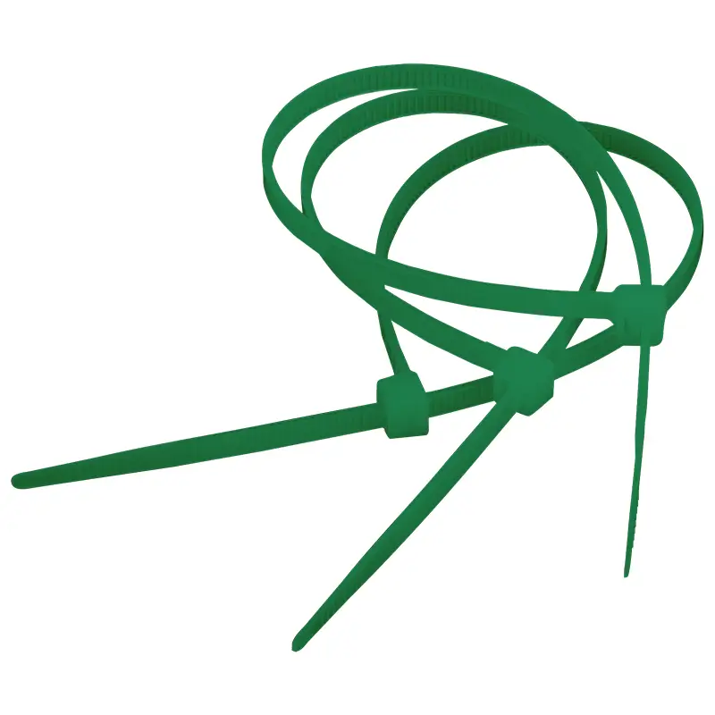 Casa si Gradina - Constructii - Feronerie si accesorii - Suruburi, dibluri si accesorii uz general - Set 100 fasete 280x4.5mm nylon verde SEL.12.425 SapiSelco SELFIT - Infinity.ro