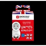 Casa si Gradina - Electrice - Accesorii electrice - Accesorii prize si intrerupatoare - Adaptor priza Europa - UK 100V-700W /250V-1750W Skross 1.500230C-E - Infinity.ro