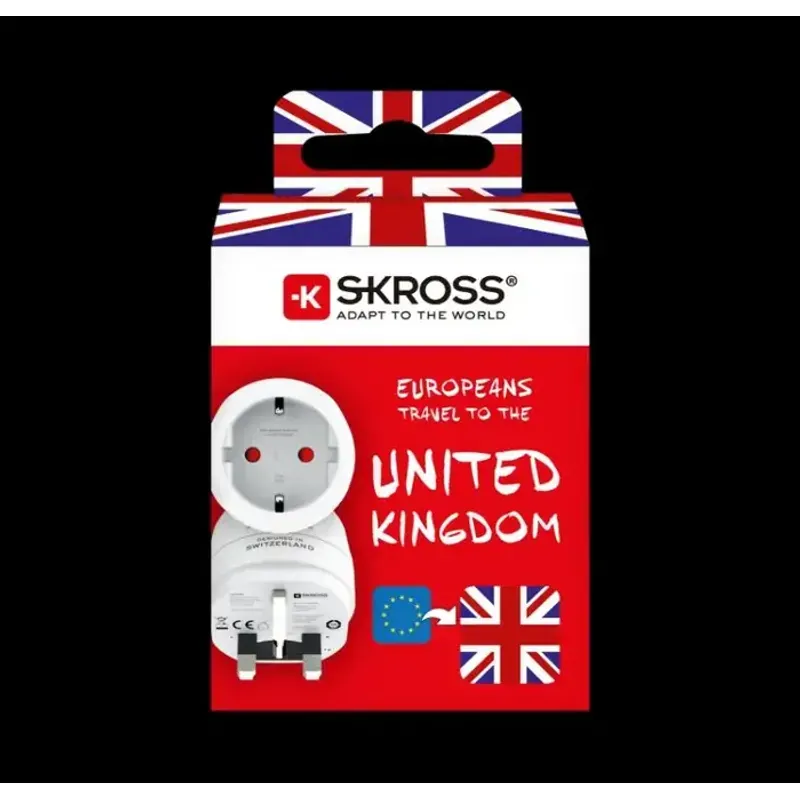Casa si Gradina - Electrice - Accesorii electrice - Accesorii prize si intrerupatoare - Adaptor priza Europa - UK 100V-700W /250V-1750W Skross 1.500230C-E - Infinity.ro