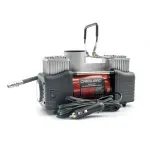 Auto si Moto - Reparatii si depanare - Compresoare auto - Compresor auto 12V Carguard COM002 Heavy-Duty dublu cilindru 50L/min 150PSI LED +kit reparatie anvelope - Infinity.ro