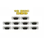 Casa si Gradina - Electrice - Cabluri electrice si conductori - Set 10 conectori SERIAL tata D-Sub 9 pini lipire pe cablu 5A CONNFLY DS1033-09MUNSISS-10 - Infinity.ro