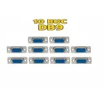 Casa si Gradina - Electrice - Cabluri electrice si conductori - Set 10 conectori SUB-D SERIAL RS232 9 pini mama CONNFLY DS1033-09FUNSISS-CT-10 - Infinity.ro