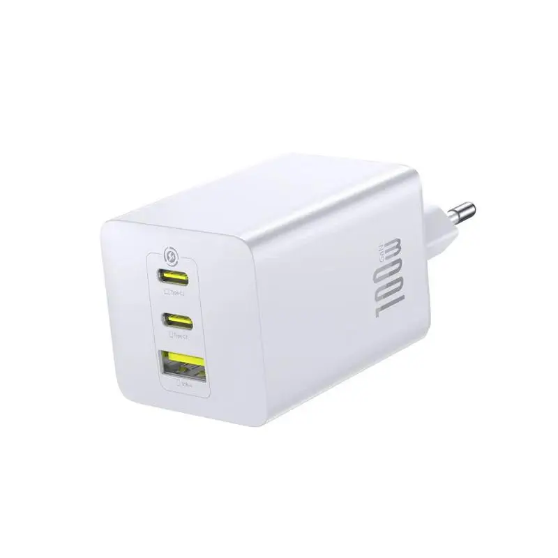 Laptop, Telefoane si Tablete - Telefoane mobile si accesorii - Accesorii Telefoane - Incarcatoare telefoane - Incarcator retea Baseus EnerFill FE11 Quick Charge 100W 2x USB Type-C 1x USB alb P10182102213-00 - Infinity.ro