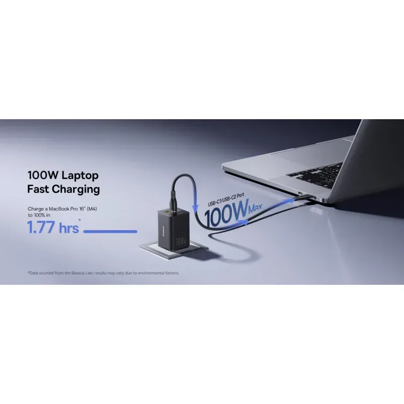 Laptop, Telefoane si Tablete - Telefoane mobile si accesorii - Accesorii Telefoane - Incarcatoare telefoane - Incarcator retea Baseus EnerFill FE11 Quick Charge 100W 2x USB Type-C 1x USB alb P10182102213-00 - Infinity.ro