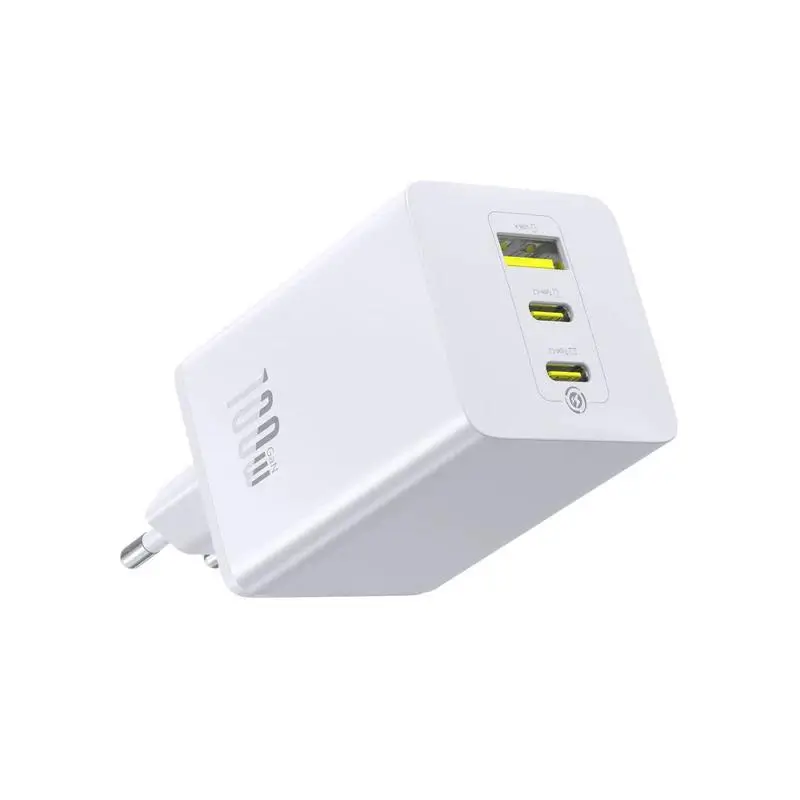 Laptop, Telefoane si Tablete - Telefoane mobile si accesorii - Accesorii Telefoane - Incarcatoare telefoane - Incarcator retea Baseus EnerFill FE11 Quick Charge 100W 2x USB Type-C 1x USB alb P10182102213-00 - Infinity.ro