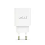 Laptop, Telefoane si Tablete - Telefoane mobile si accesorii - Accesorii Telefoane - Incarcatoare telefoane - Adaptor de incarcare 1x USB 5V 2.1A alb delight 55039-1WH - Infinity.ro