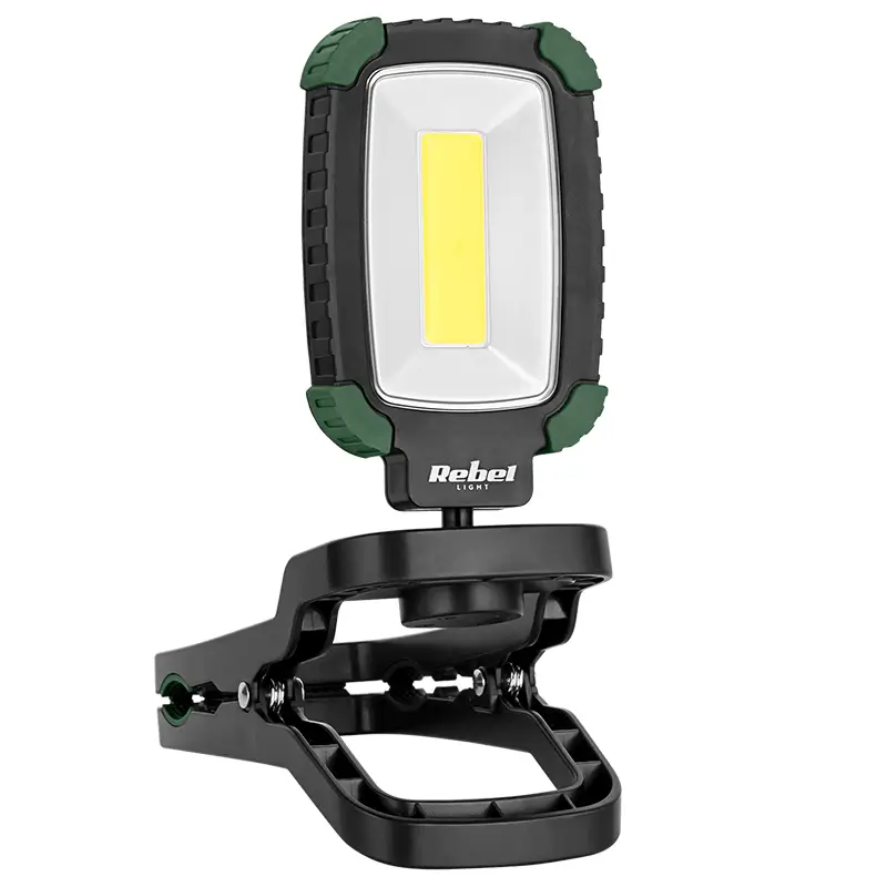 Casa si Gradina - Corpuri si surse de iluminat - Iluminat exterior - Lanterne - Lampa atelier LED COB 5W cu acumulator Li-Ion REBEL URZ3496 - Infinity.ro