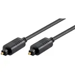 PC, gaming si accesorii - Retelistica - Cabluri si accesorii - Cablu audio digital optic 1m TOSLINK - TOSLINK diametru 5mm Goobay 50217 - Infinity.ro
