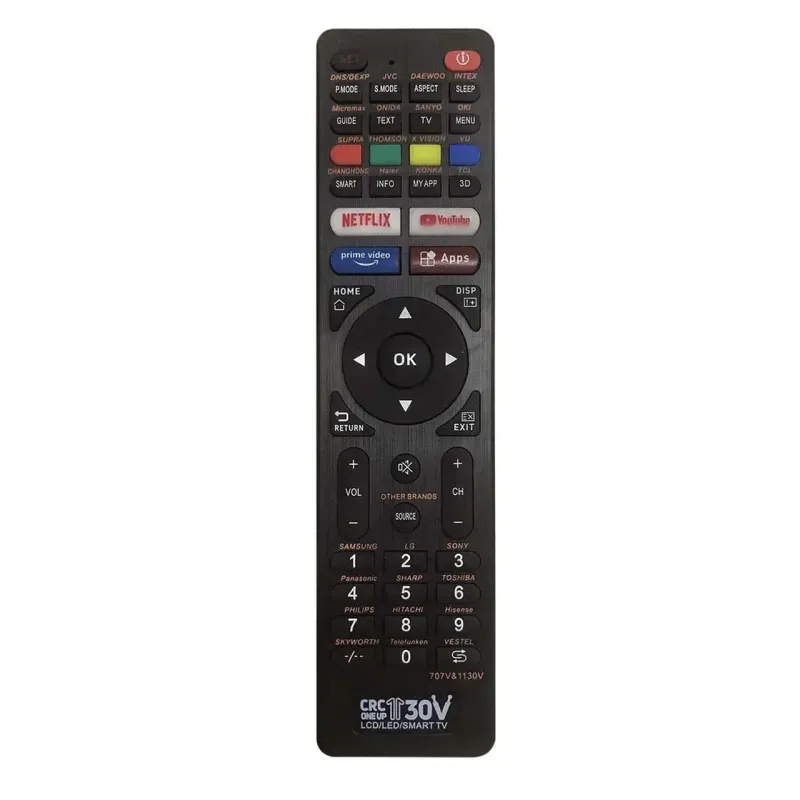 TV, Audio-Video si Foto - Accesorii TV si audio - Telecomenzi - Telecomanda TV Multifunctionala Universala LED /LCD CRC1130V (573) - Infinity.ro