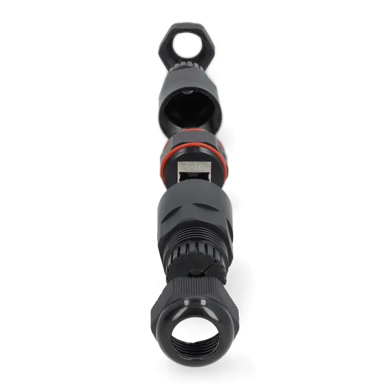 PC, gaming si accesorii - Retelistica - Cabluri si accesorii - Adaptor cuplaj de exterior Cat6 RJ45 mama-mama FTP Nedis CCGB89850BK - Infinity.ro