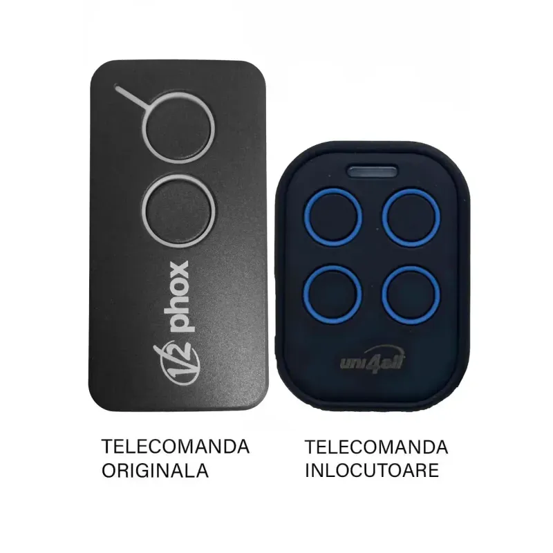 TV, Audio-Video si Foto - Accesorii TV si audio - Telecomenzi - Telecomanda poarta garaj de doua si patru canale cod saritor 433.92MHz V2 Phox (853-1) - Infinity.ro