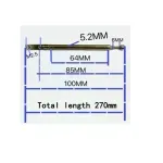 TV, Audio-Video si Foto - Accesorii TV si audio - Antene TV si accesorii - Antena telescopica 5 segmente 5264 100-270mm + balama ANTENA-RADIO3 - Infinity.ro