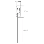 Casa si Gradina - Corpuri si surse de iluminat - Becuri si tuburi neon - Becuri - Set 10 becuri miniatura T1 1/4 12V/DC 0.9W 75mA incandescent 11.7x4.1x25.4 mm Goobay 9345-10 - Infinity.ro