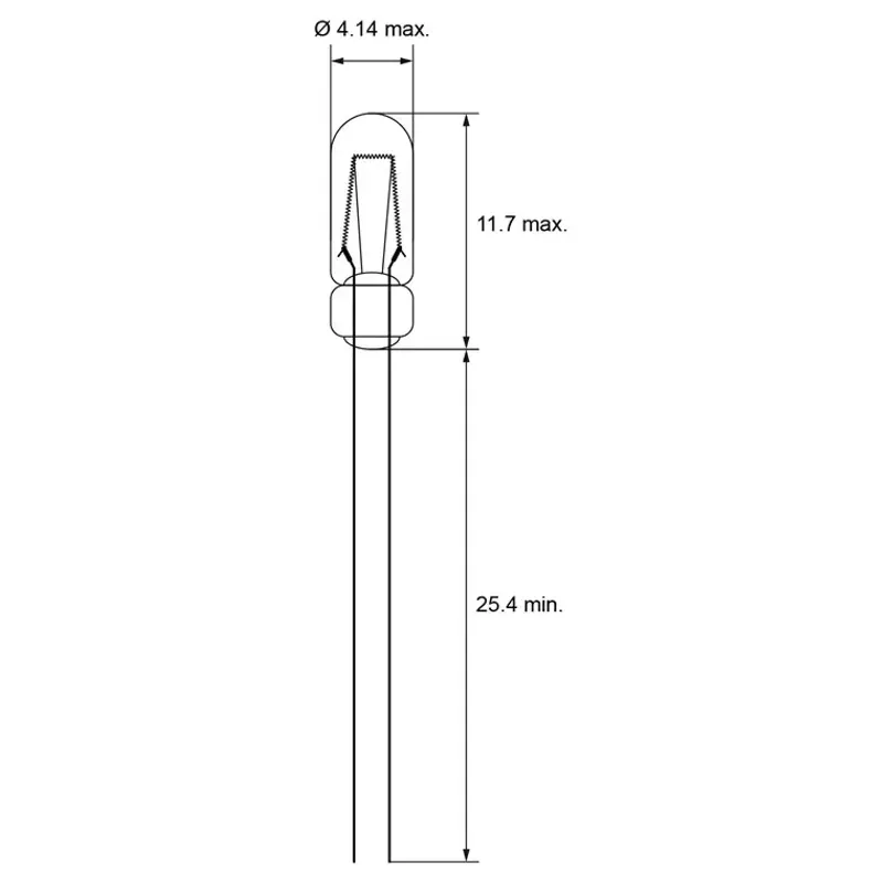 Casa si Gradina - Corpuri si surse de iluminat - Becuri si tuburi neon - Becuri - Set 10 becuri miniatura T1 1/4 12V/DC 0.9W 75mA incandescent 11.7x4.1x25.4 mm Goobay 9345-10 - Infinity.ro