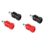 TV, Audio-Video si Foto - Accesorii TV si audio - Cabluri si adaptoare audio - Set 4 mufe mama banana 4mm panou 16mm (2x rosu + 2x negru) Cabletech GNI0205-4 - Infinity.ro