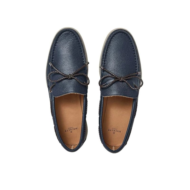 Fashion, accesorii si bijuterii - Barbati - Incaltaminte barbati - Mocasini barbati - Mocasini Hackett London Jerry Coas HMS21371 42 EU Albastru marin - Infinity.ro