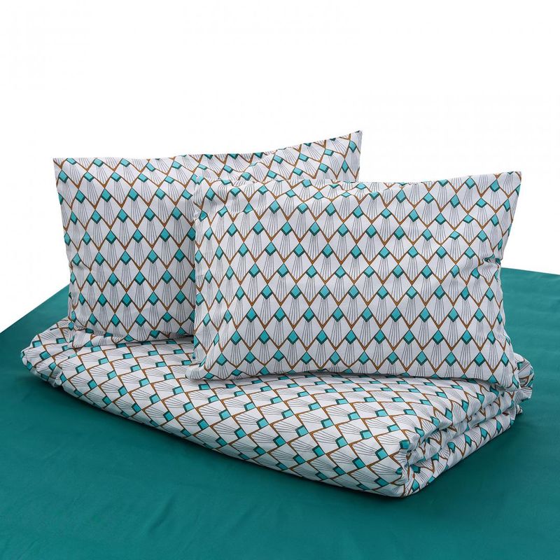 Casa si Gradina - Textile si covoare - Lenjerii de pat - Seturi de lenjerie - Set lenjerie de pat, Heinner, 4 buc, Multicolor - Infinity.ro