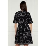Fashion, accesorii si bijuterii - Femei - Imbracaminte femei - Rochii femei - Rochie  Karl Lagerfeld mini evazata 245W1304 38 EU Negru - Infinity.ro