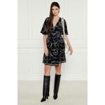 Fashion, accesorii si bijuterii - Femei - Imbracaminte femei - Rochii femei - Rochie  Karl Lagerfeld mini evazata 245W1304 38 EU Negru - Infinity.ro