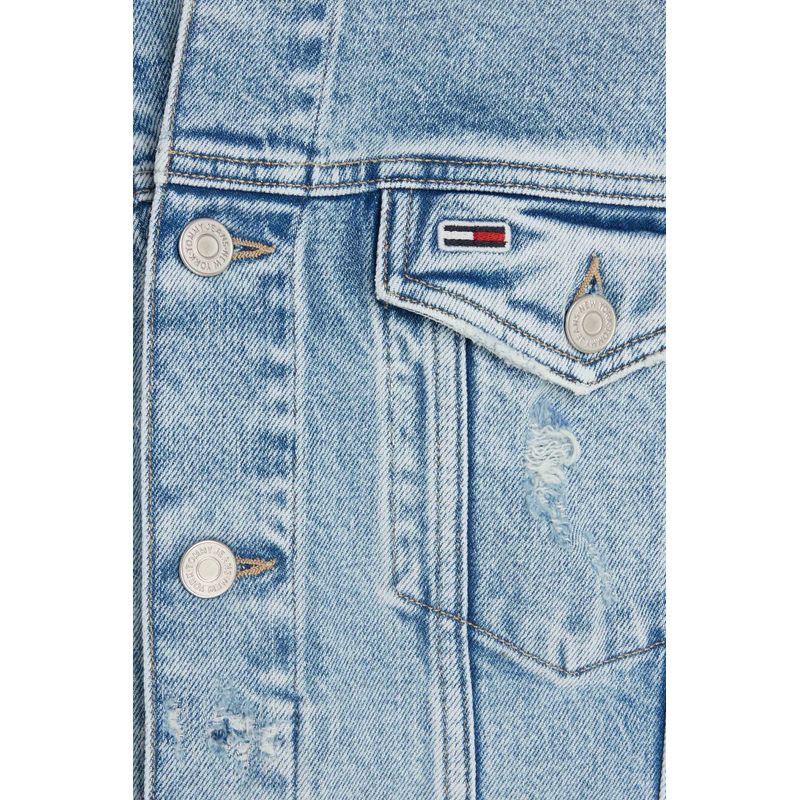 Fashion, accesorii si bijuterii - Barbati - Imbracaminte - Jachete si geci barbati - Geaca de blugi Tommy Jeans Ryan Regular Trucker DM0DM19356 Albastru XL INTL - Infinity.ro