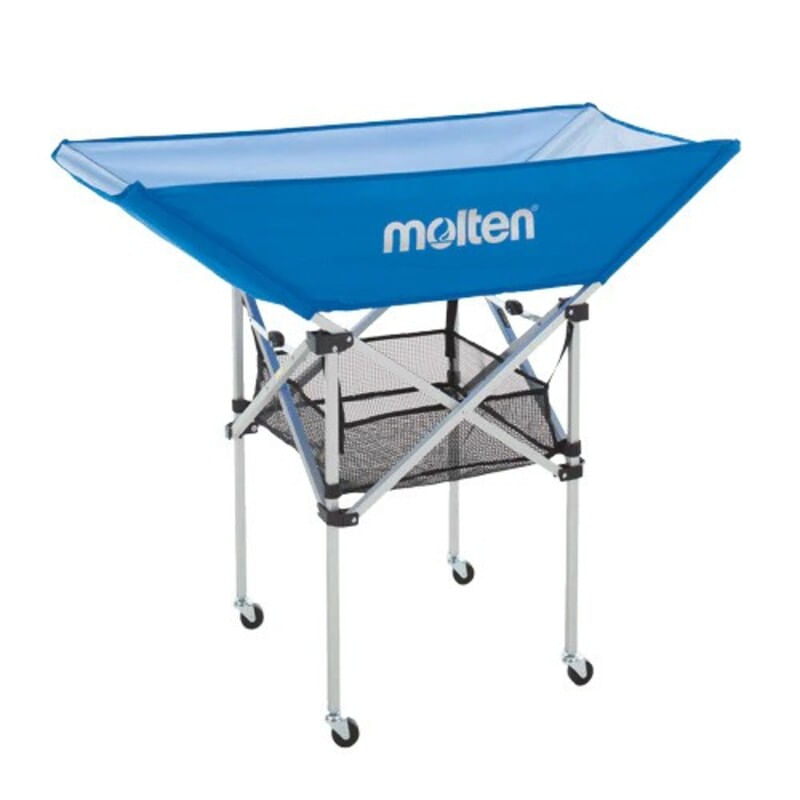 Sport si Outdoor - Sporturi de echipa - Accesorii si echipamente volei - Carucior mingi Molten BK0033-B, mobil, pliabil cu geanta de transport - Infinity.ro