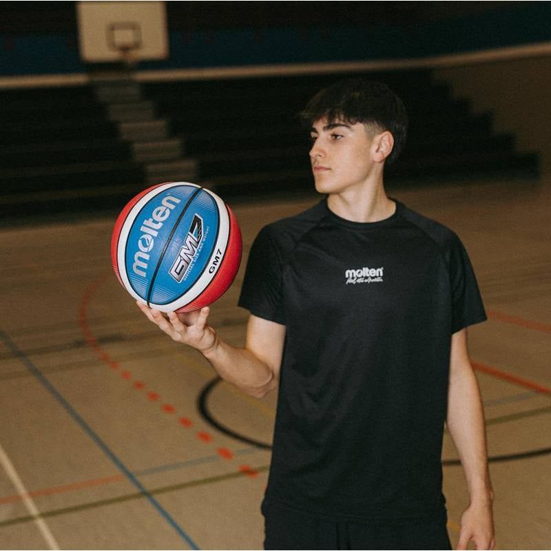 Sport si Outdoor - Sporturi de echipa - Baschet - Mingi de baschet - Pachet 6 mingi baschet GMX-C Moneyball Molten cu geanta transport, marimea 6 - Infinity.ro