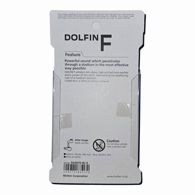 Sport si Outdoor - Accesorii si echipamente sportive - Alte accesorii sportive - Fluier fotbal / handbal Molten Dolfin F RA0070, albastru, 124 dB, cu snur - Infinity.ro
