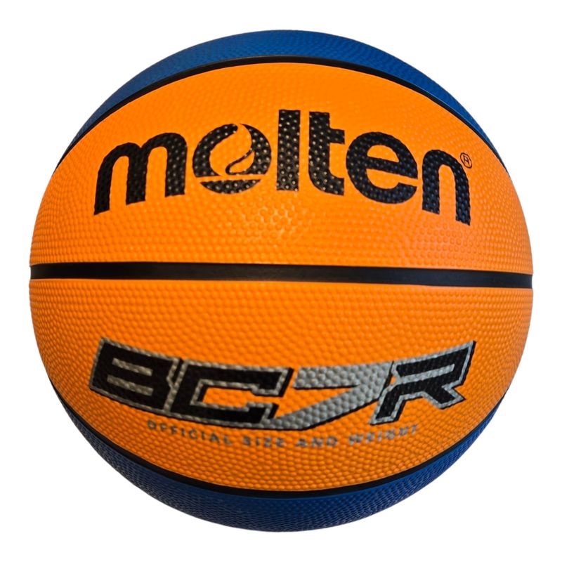 Sport si Outdoor - Sporturi de echipa - Baschet - Mingi de baschet - Minge baschet Molten BC7R2 marimea 7, cauciuc premium, portocaliu cu albastru - Infinity.ro