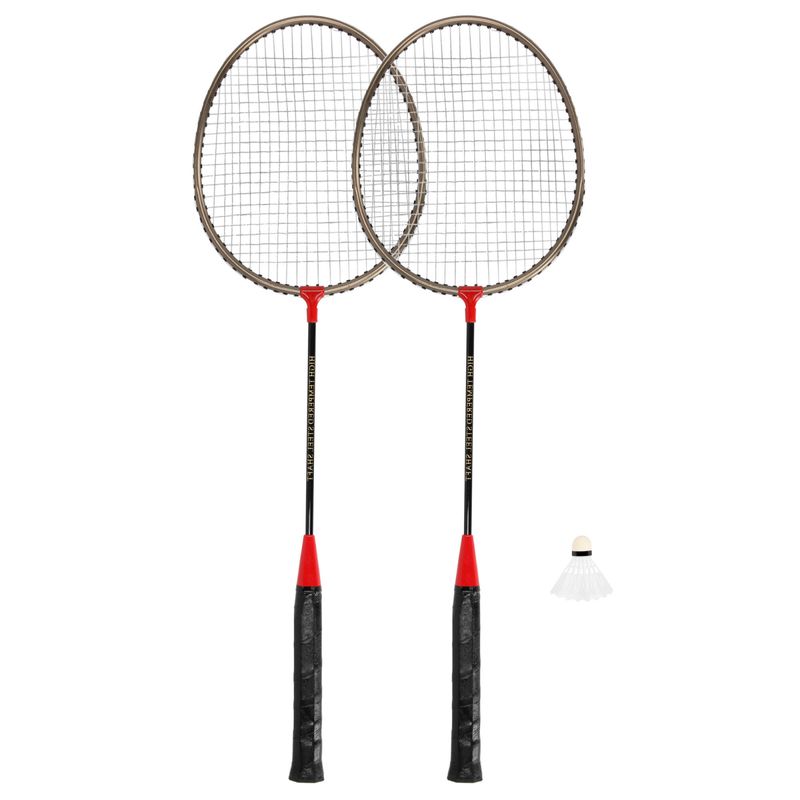 Sport si Outdoor - Sporturi cu paleta - Badminton - Rachete si fluturasi badminton - Set 2 rachete badminton Spokey + 1 fluturas plastic si husa - Infinity.ro