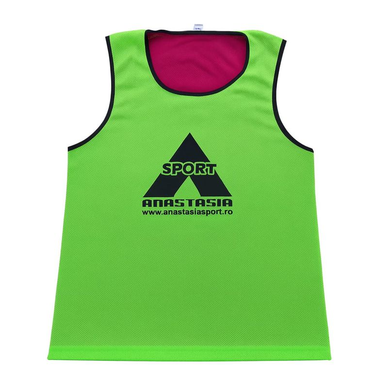 Sport si Outdoor - Echipament Sportiv - Imbracaminte sport - Maiouri sport - Maieu departajare Anastasia Sport fata dubla roz / verde, marime XS - Infinity.ro