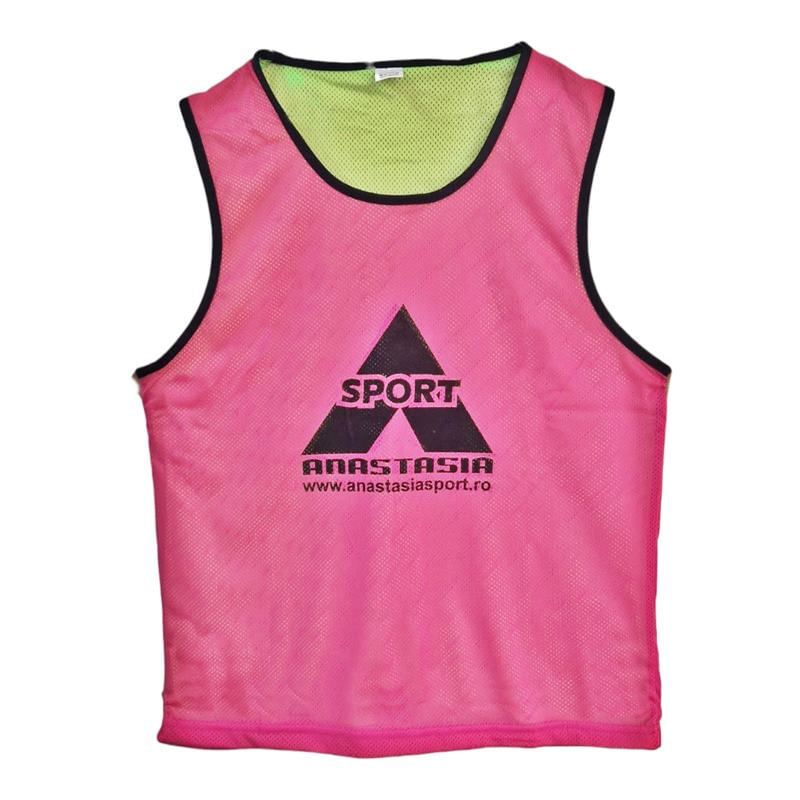 Sport si Outdoor - Echipament Sportiv - Imbracaminte sport - Maiouri sport - Maieu departajare Anastasia Sport fata dubla roz / verde, marime XS - Infinity.ro