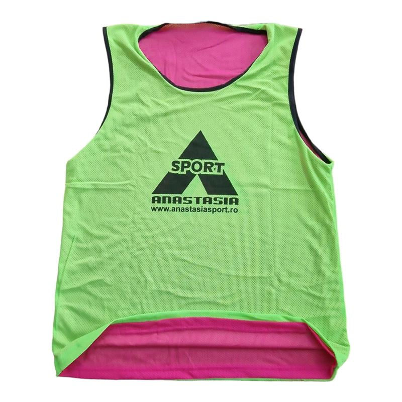 Sport si Outdoor - Echipament Sportiv - Imbracaminte sport - Maiouri sport - Maieu departajare Anastasia Sport fata dubla roz / verde, marime XS - Infinity.ro