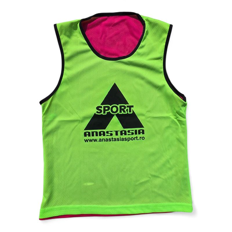 Sport si Outdoor - Echipament Sportiv - Imbracaminte sport - Maiouri sport - Maieu departajare Anastasia Sport fata dubla roz / verde, marime XS - Infinity.ro
