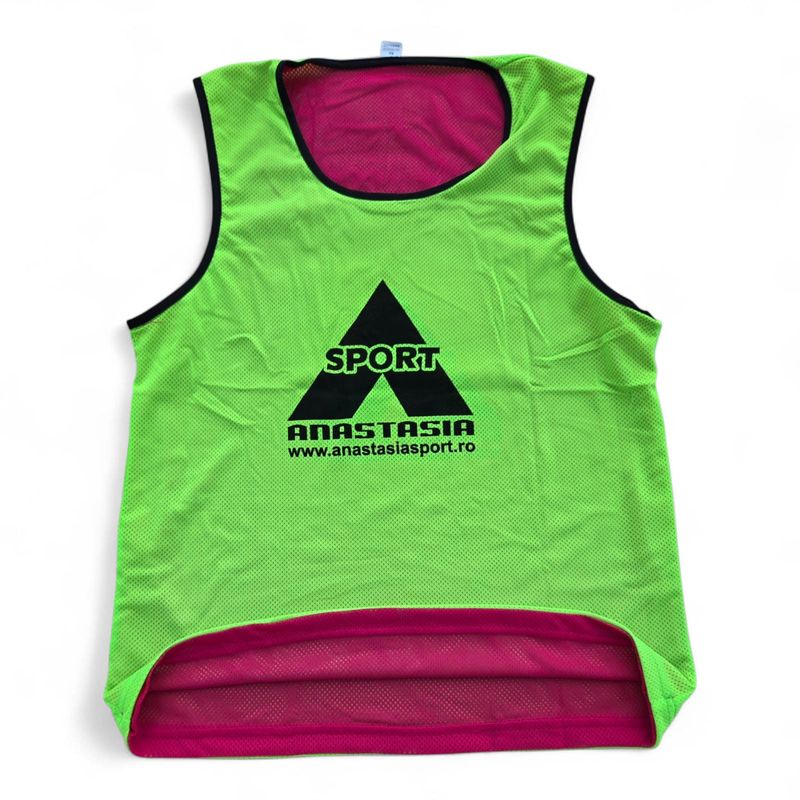 Sport si Outdoor - Echipament Sportiv - Imbracaminte sport - Maiouri sport - Maieu departajare Anastasia Sport fata dubla roz / verde, marime XS - Infinity.ro