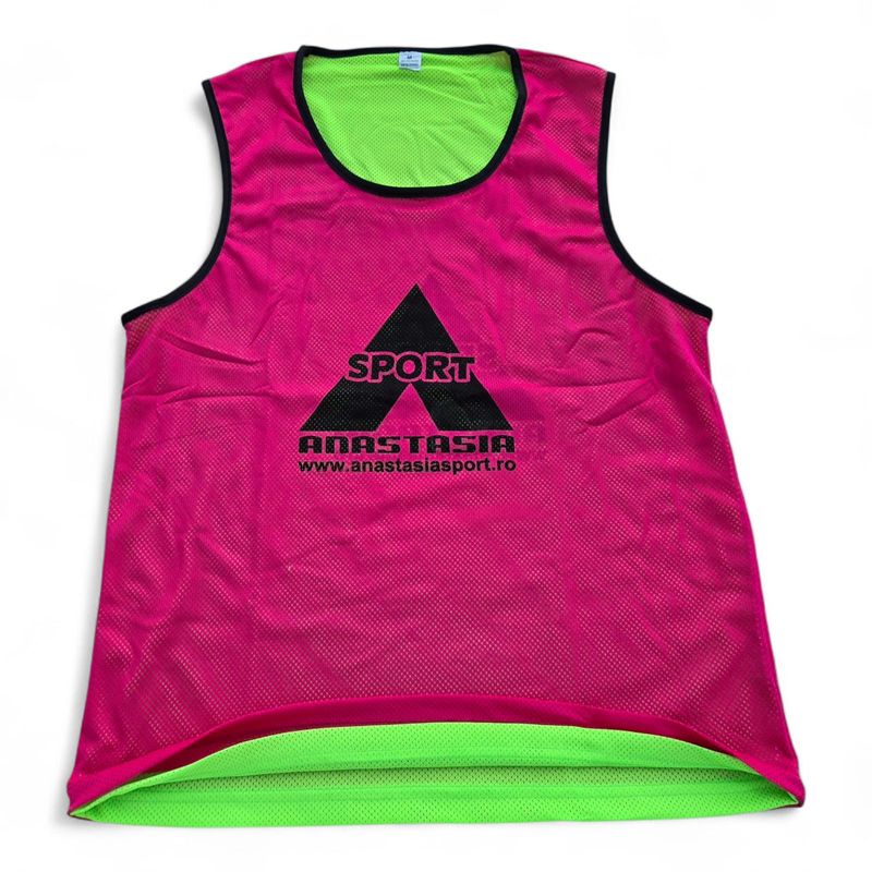 Sport si Outdoor - Echipament Sportiv - Imbracaminte sport - Maiouri sport - Maieu departajare Anastasia Sport fata dubla roz / verde, marime XS - Infinity.ro