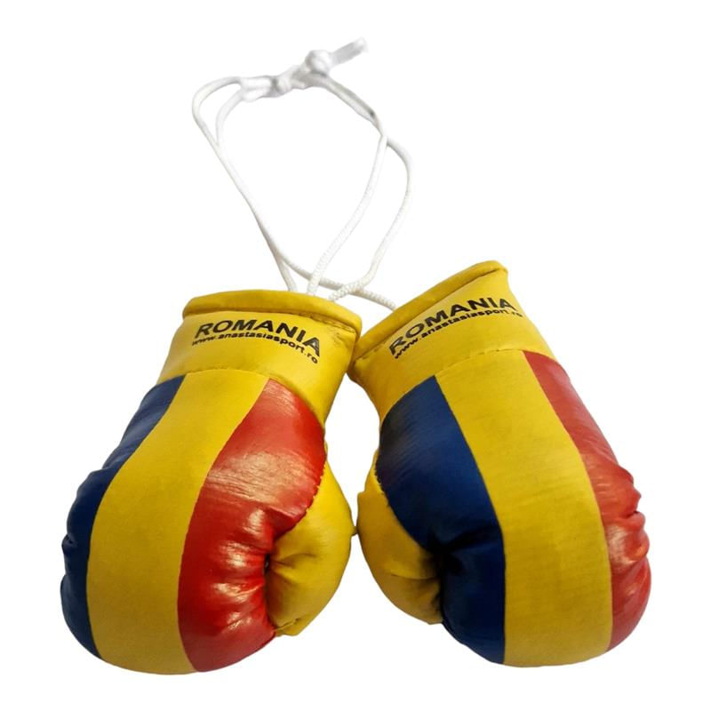 Sport si Outdoor - Accesorii si echipamente sportive - Alte accesorii sportive - Breloc mini manusi box Anastasia Sport cu tricolorul Romaniei - Infinity.ro