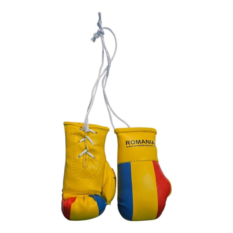 Sport si Outdoor - Accesorii si echipamente sportive - Alte accesorii sportive - Breloc mini manusi box Anastasia Sport cu tricolorul Romaniei - Infinity.ro