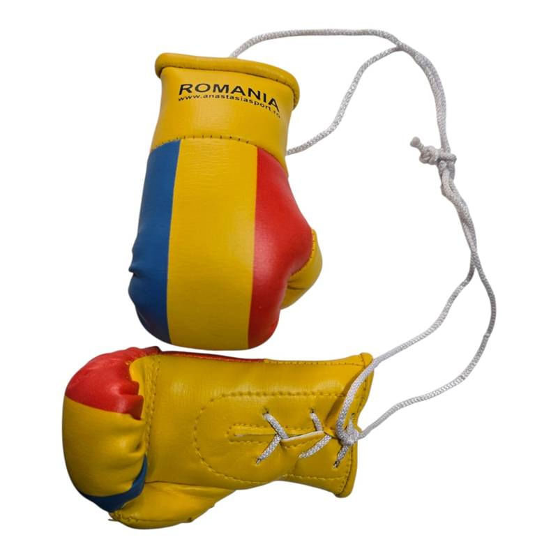 Sport si Outdoor - Accesorii si echipamente sportive - Alte accesorii sportive - Breloc mini manusi box Anastasia Sport cu tricolorul Romaniei - Infinity.ro