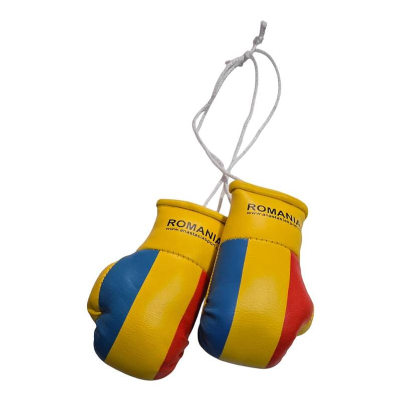 Sport si Outdoor - Accesorii si echipamente sportive - Alte accesorii sportive - Breloc mini manusi box Anastasia Sport cu tricolorul Romaniei - Infinity.ro