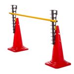 Sport si Outdoor - Accesorii si echipamente sportive - Accesorii antrenament si tabele tactice - Gardulet antrenament Team Sport 2 conuri rosii+ baston, inaltime 84 cm - Infinity.ro