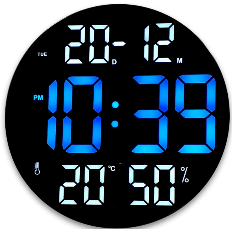Casa si Gradina - Decoratiuni - Ceasuri - Ceas digital cu termometru CGH 8011 de 30 cm cu telecomanda - Infinity.ro