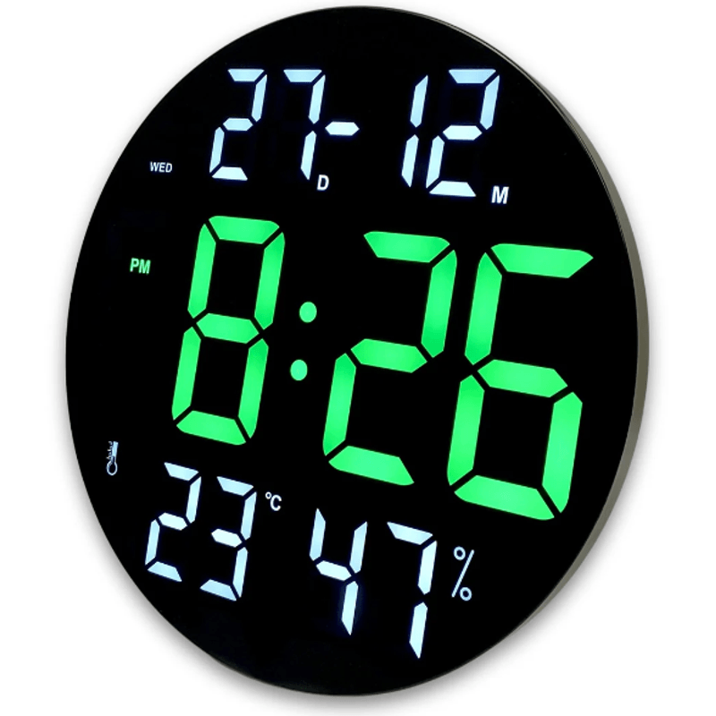Casa si Gradina - Decoratiuni - Ceasuri - Ceas digital cu termometru CGH 8011 de 30 cm cu telecomanda - Infinity.ro