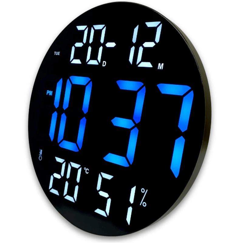 Casa si Gradina - Decoratiuni - Ceasuri - Ceas digital cu termometru CGH 8011 de 30 cm cu telecomanda - Infinity.ro