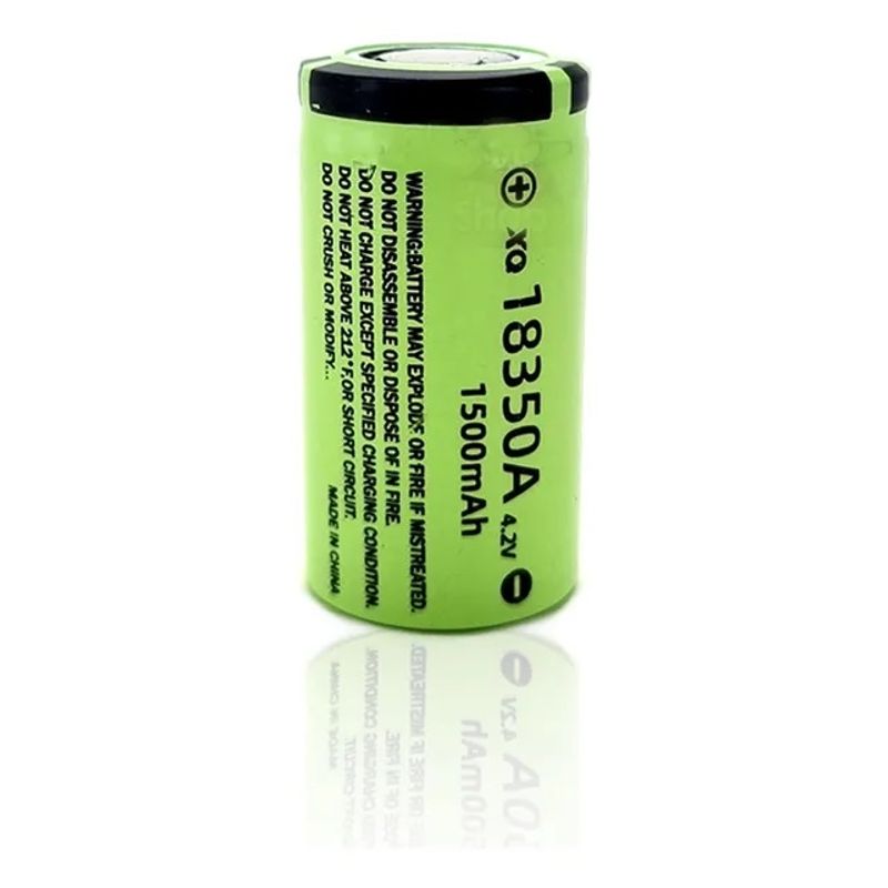 Casa si Gradina - Electrice - Accesorii electrice - Baterii, acumulatori si incarcatoare - Acumulator 18350A MRG M1220, 1500mAh, Li-Ion, 4.2V, Reincarcabil, Verde - Infinity.ro