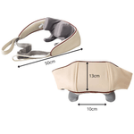 Ingrijire personala si Cosmetice - Sanatate si wellness - Articole wellness - Aparate si dispozitive de masaj - Aparat Masaj Cervical Hands-Free, Shiatsu 5D, Incalzire, Intensitate Reglabila, Gat, Umeri, Spate, Bej - Infinity.ro