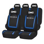 Auto si Moto - Intretinere auto - Huse auto - Set Huse Scaune Universale Compatibile cu Dacia Nou – Negru/Albastru - Infinity.ro