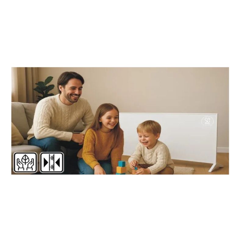 Electronice si Electrocasnice - Climatizare si sisteme de incalzire - Aparate incalzire aer - Panouri radiante - Panou de incalzire cu infrarosu Wertberg IR 9.80, control Wi-fi, 800 W, Harder HD1014 - Infinity.ro