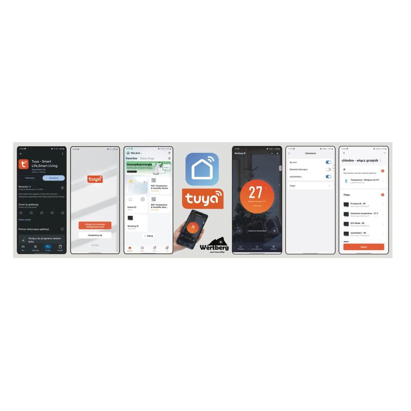 Electronice si Electrocasnice - Climatizare si sisteme de incalzire - Aparate incalzire aer - Panouri radiante - Panou de incalzire cu infrarosu Wertberg IR 9.50, control Wi-fi, 480 W, Harder HD1013 - Infinity.ro